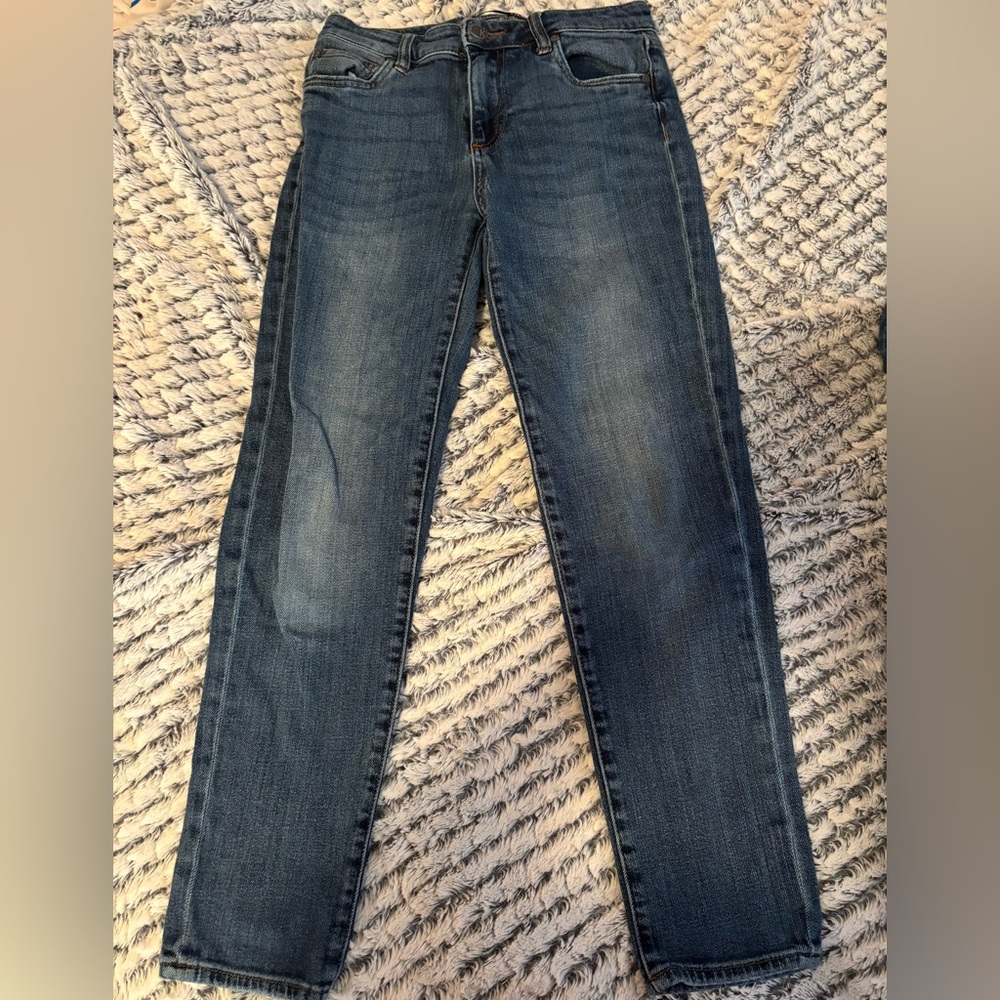 Kut dark wash straight leg jeans